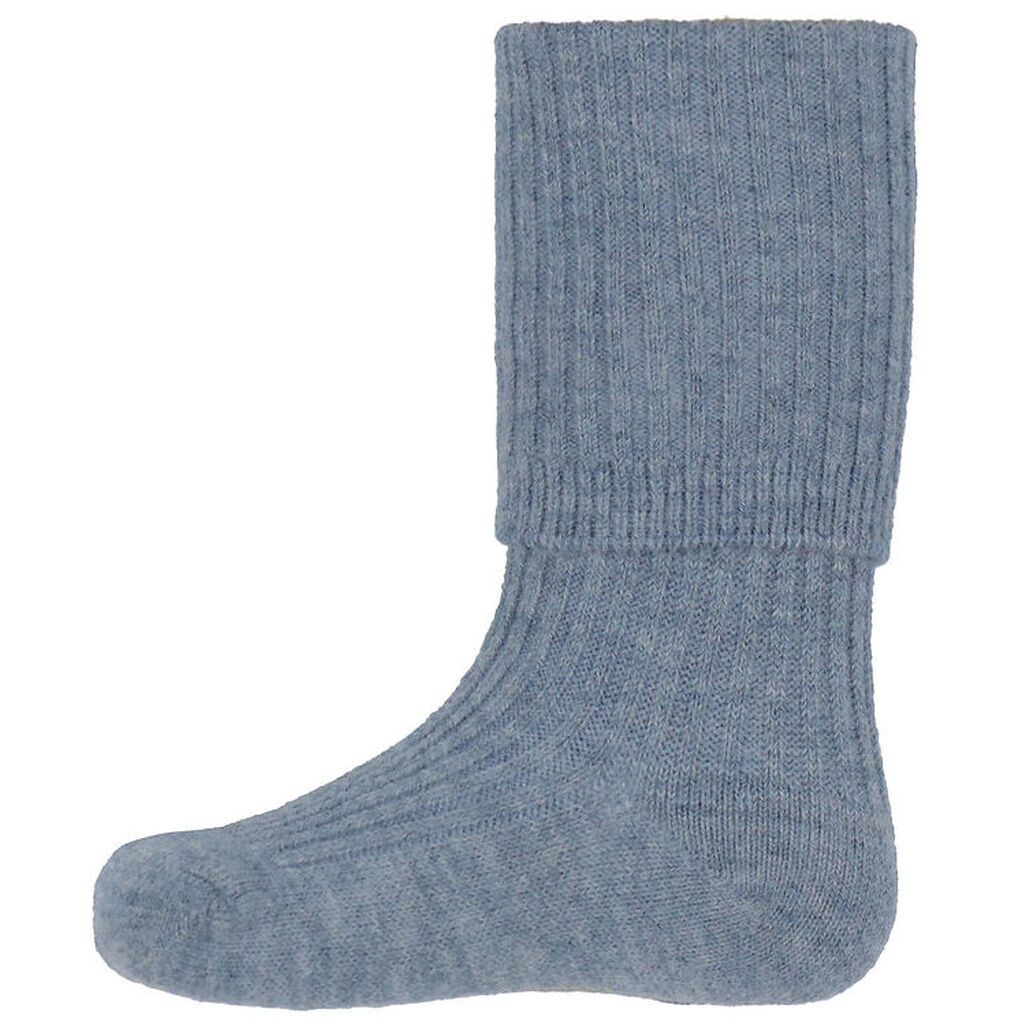 Fanga Fontana Strømper - Uld - Rib - Lana - Ashley Blue