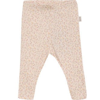 Minymo Leggings - AOP - Rib - Pink Champagne