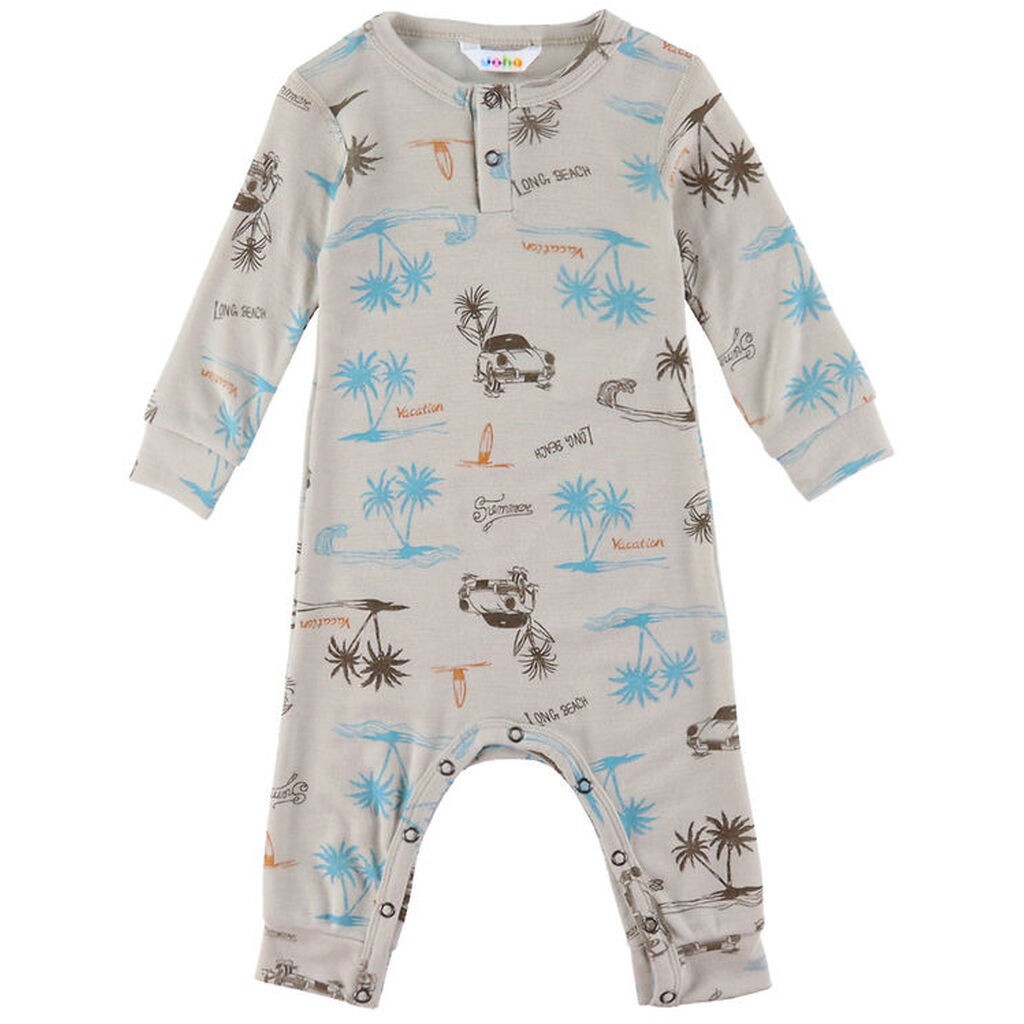 Joha Heldragt - Uld/Silke - Beige m. Print