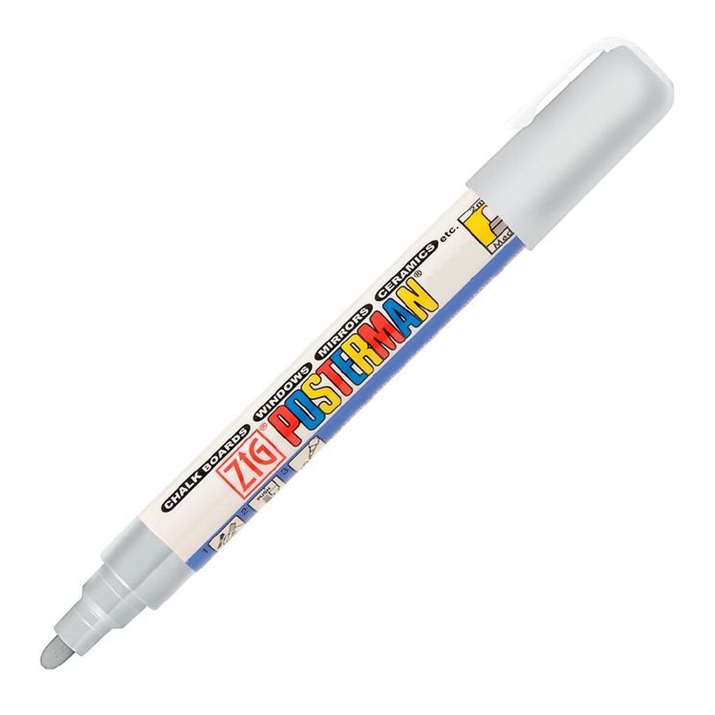Zig Tusch - Vandfast - 2 mm - Sølv