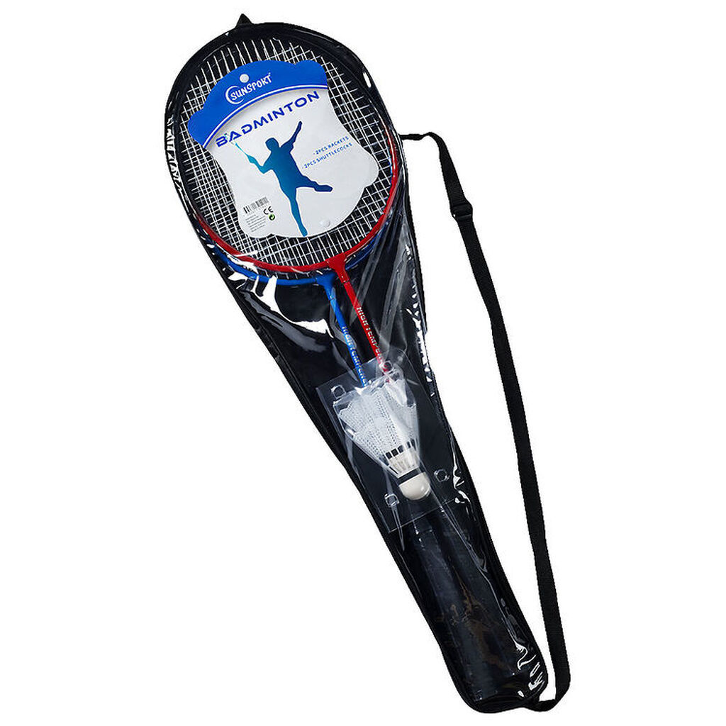 Bex Sport Badmintonsæt - Sunsport - 4 Dele - Rød/Blå