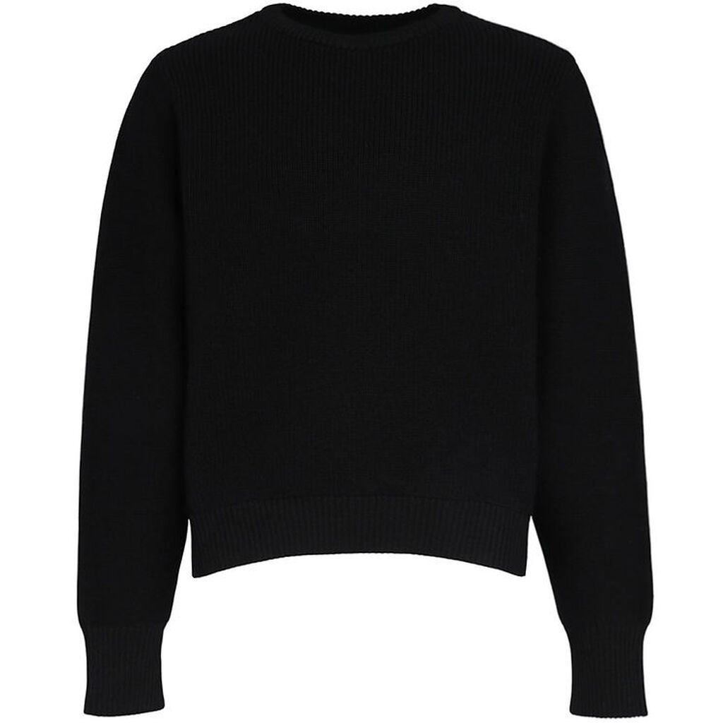 G-Star RAW Bluse - Uld/Bomuld - Cropped - Sort