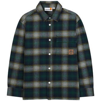 Timberland Skjorte - Mørkegrøn m. Tern