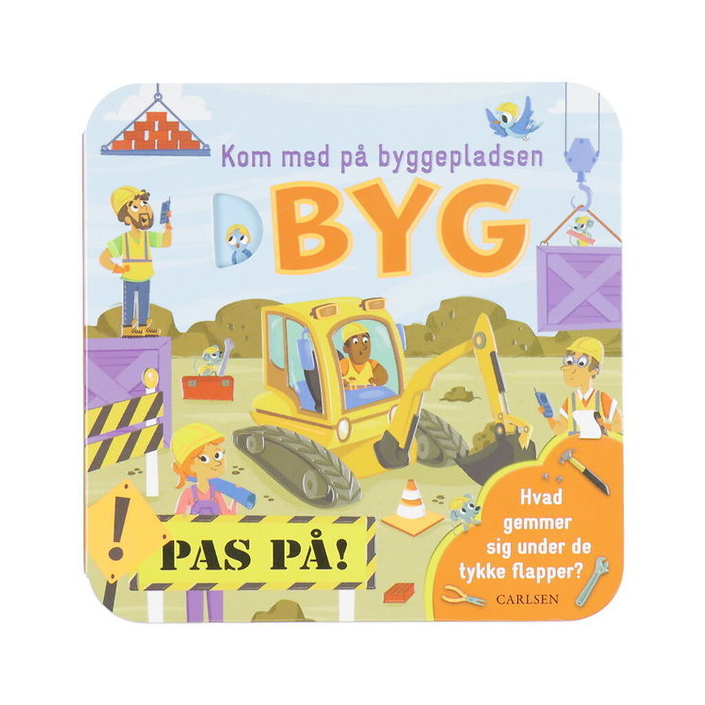 Forlaget Carlsen Billedbog m. Flapper - Kom Med På Byggepladsen