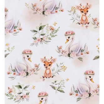 Nørgaard Madsens Sengetøj - Voksen - Hvid m. Svaner