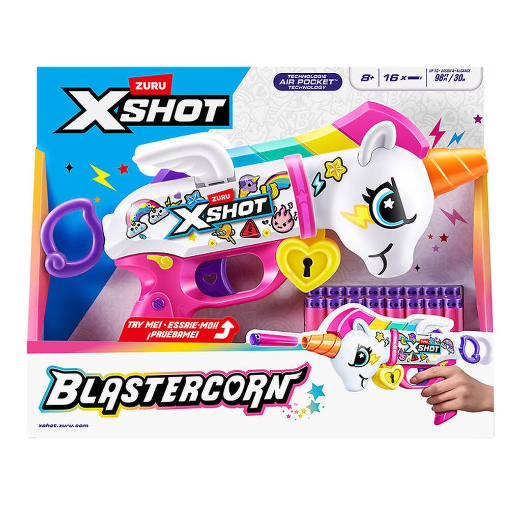 X-SHOT Skumgevær - Blastercorn Unicorn Heartbreaker