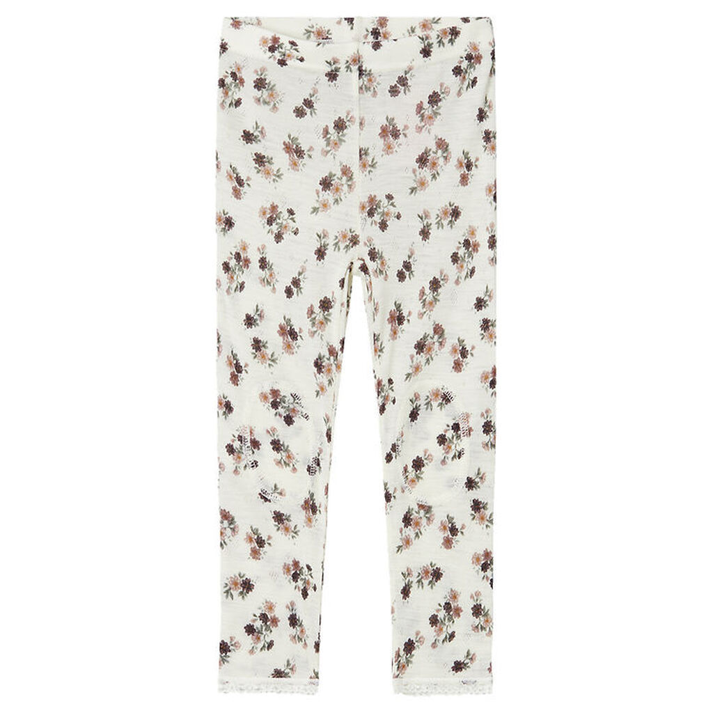Name It Leggings - Uld - Noos - NmfWang - Snow White m. Hulmøns