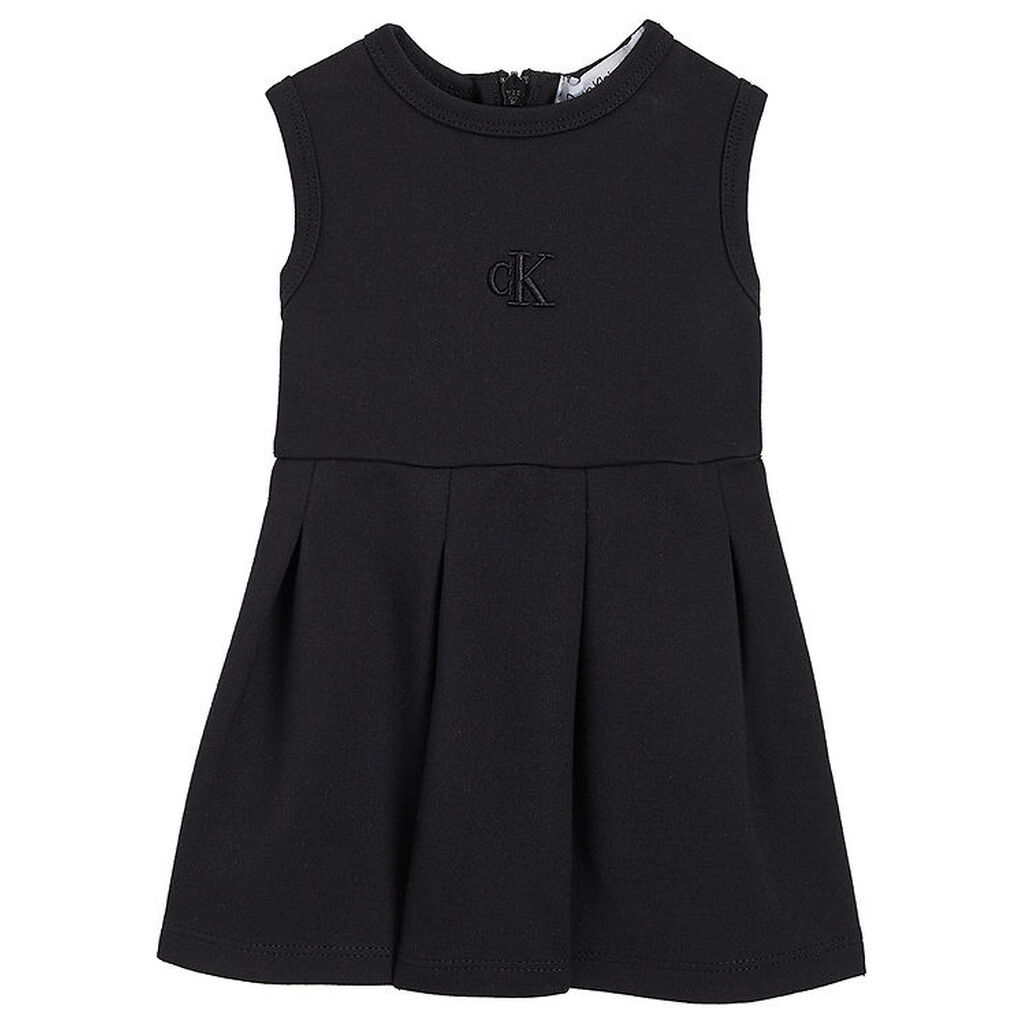 Calvin Klein Kjole - Ceremony Fit Flare Punto - Sort
