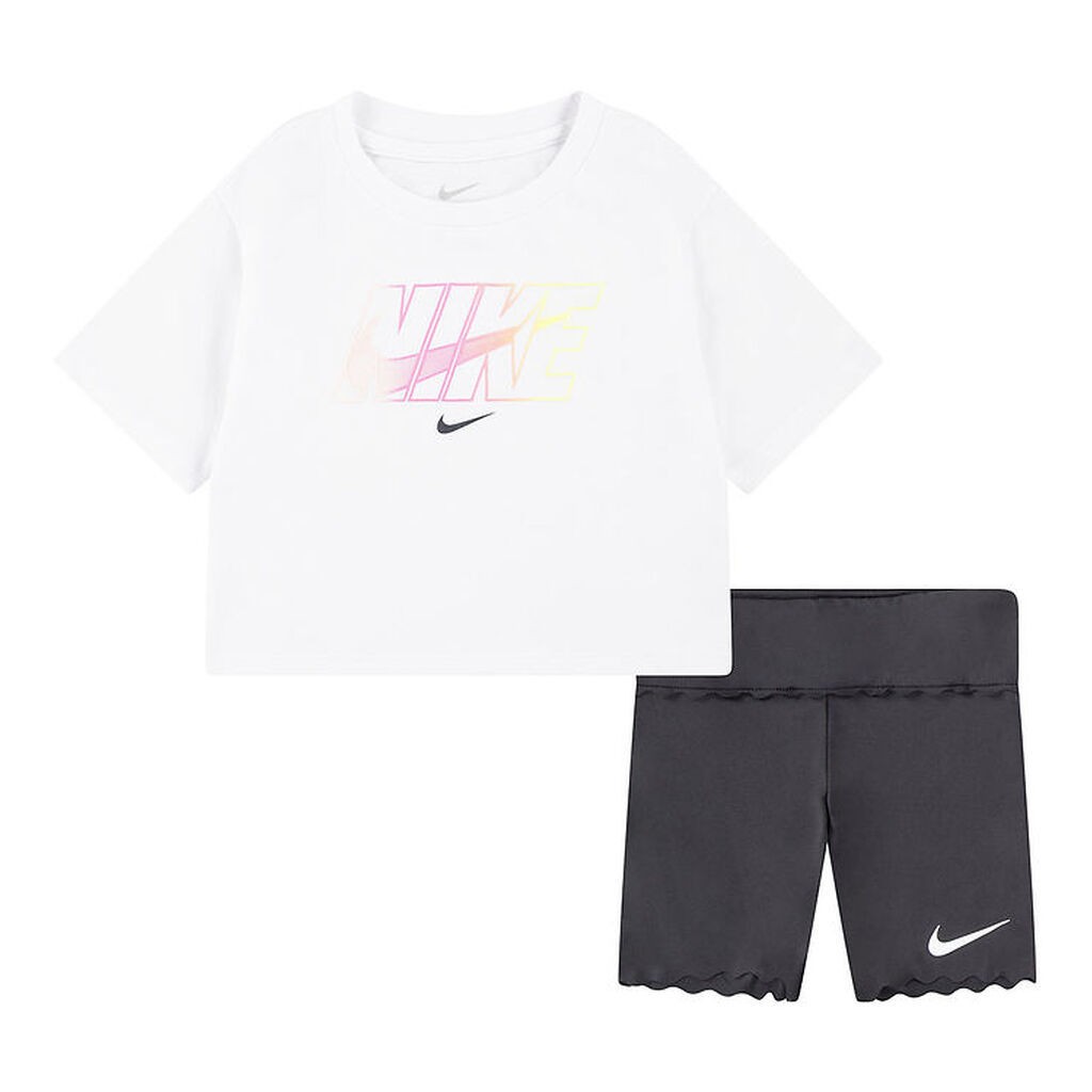 Nike Shortssæt - T-shirt/Shorts - Dark Smoke Grey