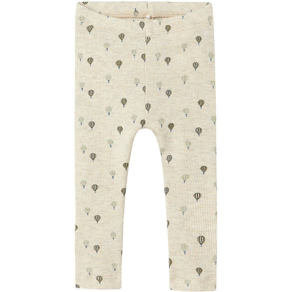 Name It Leggings - Rib - NbmKaboon - Peyote Melange m. Luftballo