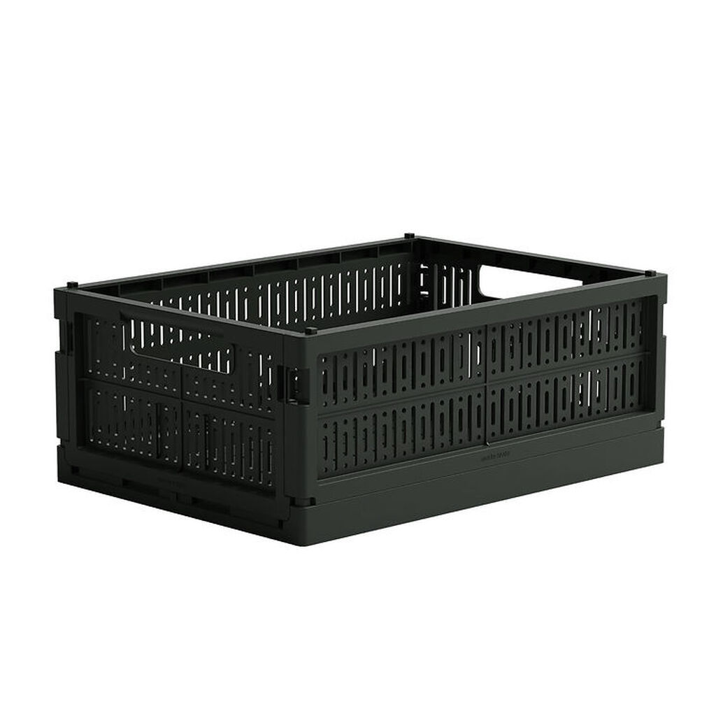 Made Crate Foldekasse - Midi - 33x24x13 cm - Washed Black Sweate