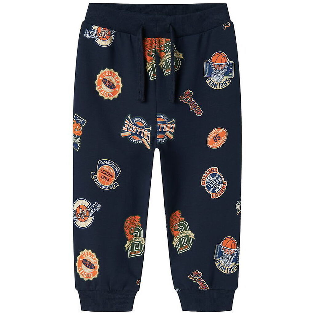 Name It Sweatpants - NmmLeland - Navy Blazer m. Print