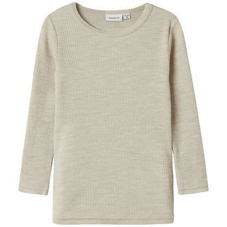 Name It Bluse - Uld - Rib - Noos - NmnWax - Nacreous Cloud