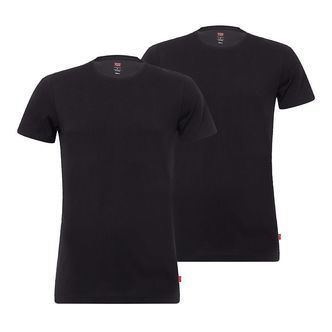 Levis T-Shirt - Crew Neck - 2-Pak - Jet Black