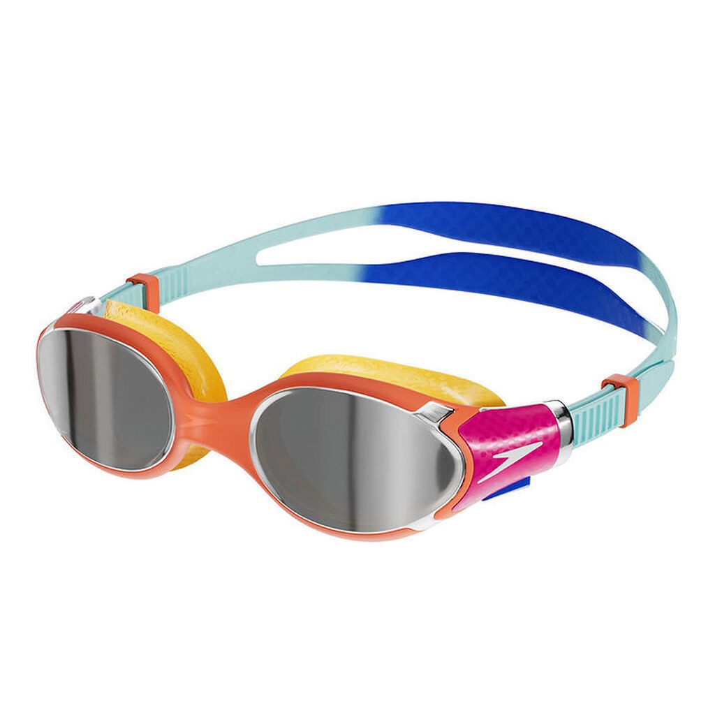 Speedo Svømmebriller - BioFuse 2.0 Mirror Junoir - Orange/Blue