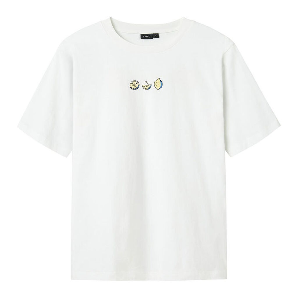 LMTD T-shirt - NlmFuges - Bright White m. Print
