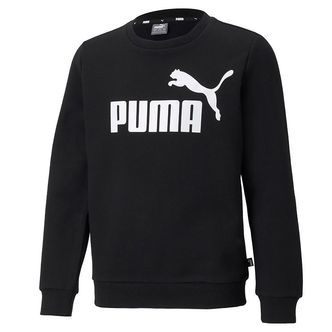 Puma Sweatshirt - Ess Big Logo Crew - Sort m. Logo