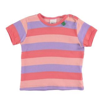 Freds World T-shirt - Multi Stripe - Koral