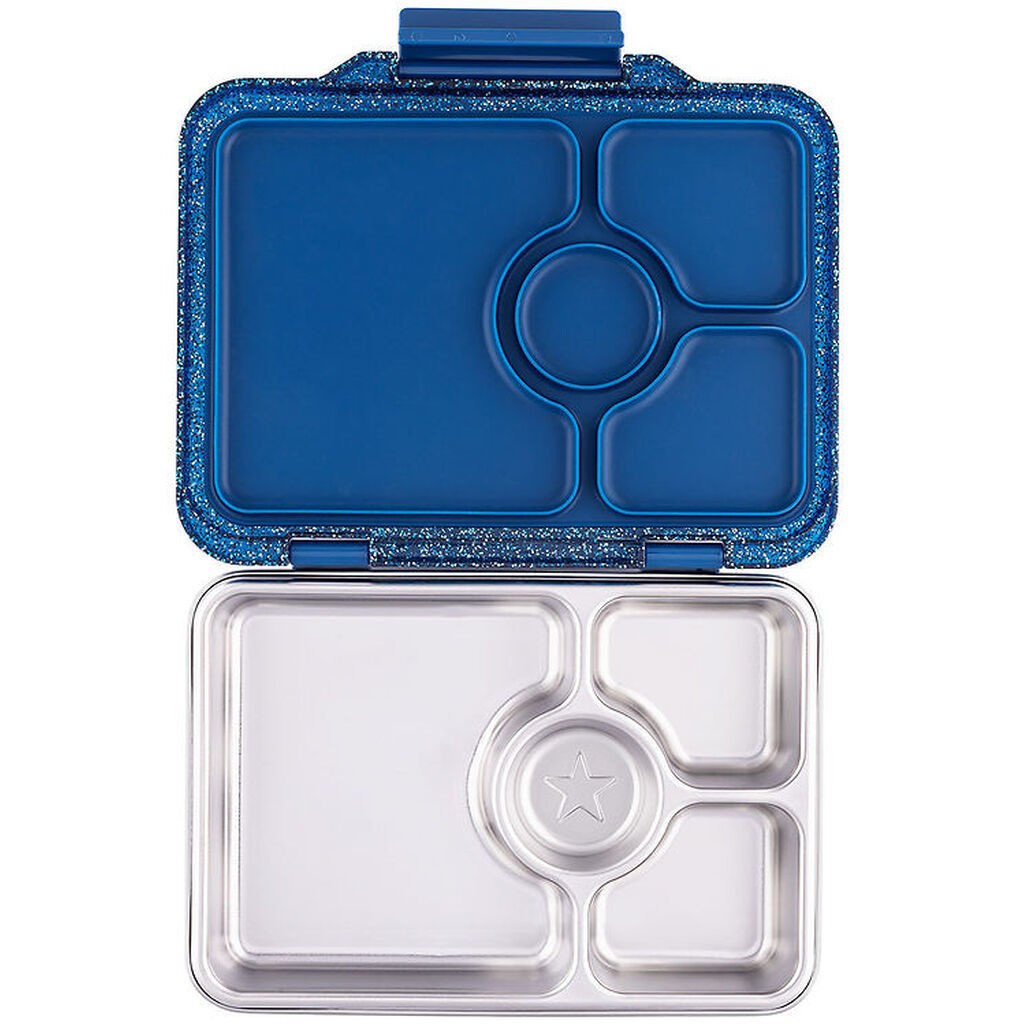 Yumbox Madkasse m. 4 Rum - Bento Steel - Twilight Glitter
