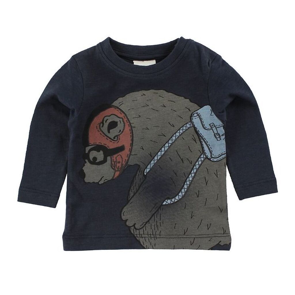 En Fant Bluse - Navy m. Bjørn