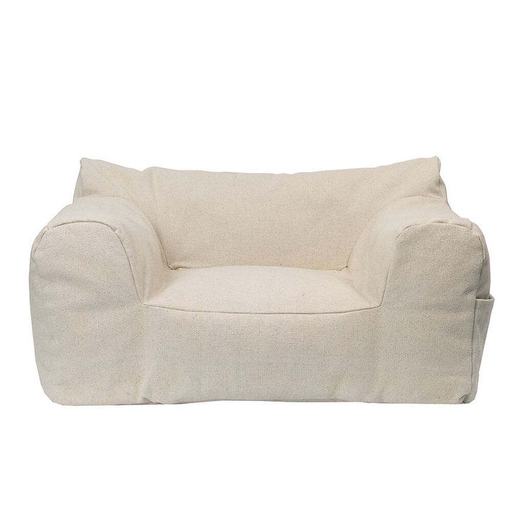 Ferm Living Lænestol - Billow Bean Bag - 50x80x48 cm - Off-white