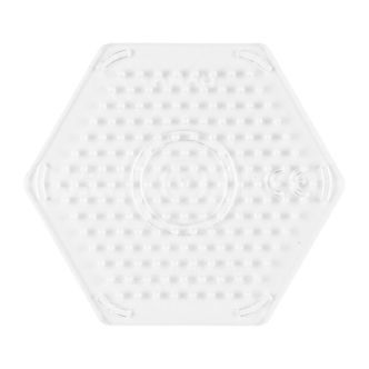 Hama Midi Perleplade - Lille Sekskant - Transparent