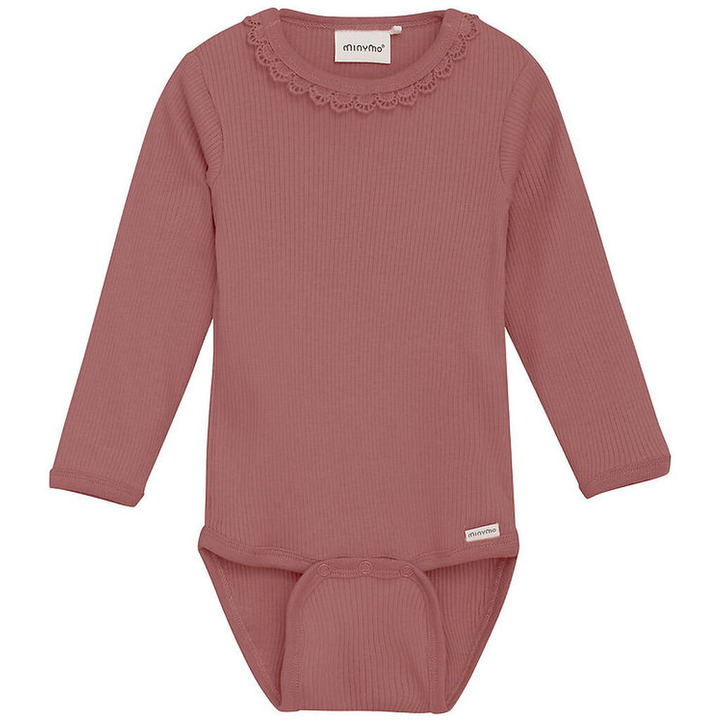 Minymo Body l/æ - Rib - Withered Rose