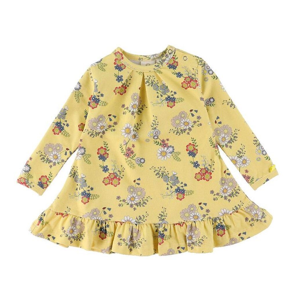 Smallstuff Kjole - Flower Garden - Soft Yellow
