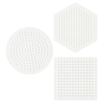 Hama Midi Perleplader - 3-pak - Cirkel, Firkant & Sekskant