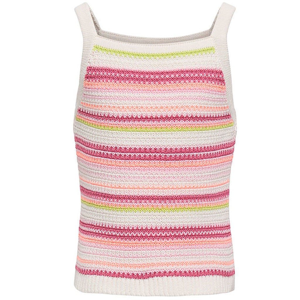 Kids Only Top - KogBelli - Strik - Ecru/Camelia Rose/ Roseate Sp
