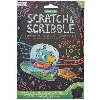 Ooly Scratch & Scribble Mini Sæt - Wacky Universe