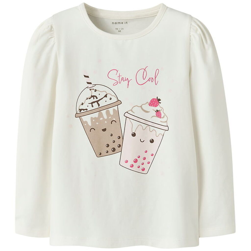 Name It Bluse - NmfOllia - Coconut Milk