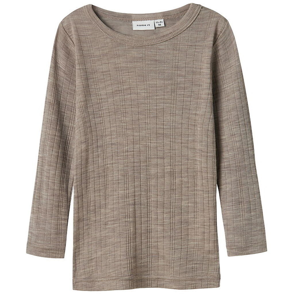Name It Bluse - Uld - Rib - Noos - NmmWang - Satellite