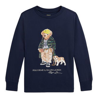 Polo Ralph Lauren Bluse - Navy m. Bamse