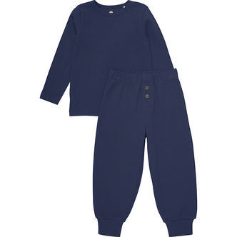 En Fant Nattøj - Sæt - Indigo Blue