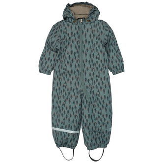 Mikk-Line Flyverdragt - Recycled - Balsam Green m. Print