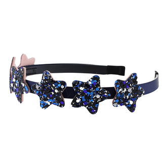 By Stær Hårbøjle - Stjerne - Navy