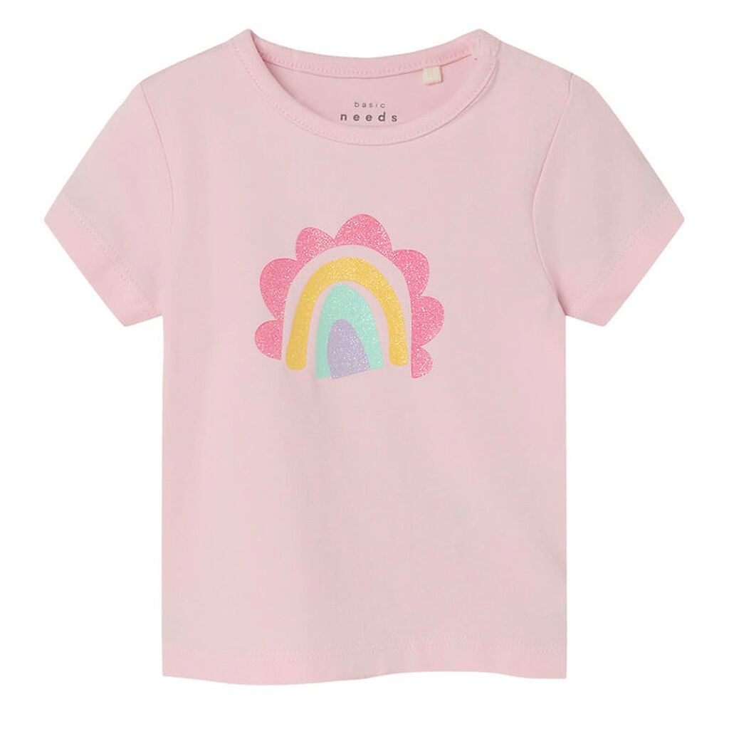 Name It T-shirt - NbfVubie - Parfait Pink m. Glimmer