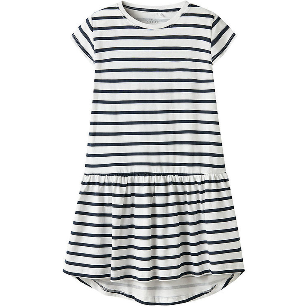 Name It Kjole - NkfVigga - Bright White/Stripe