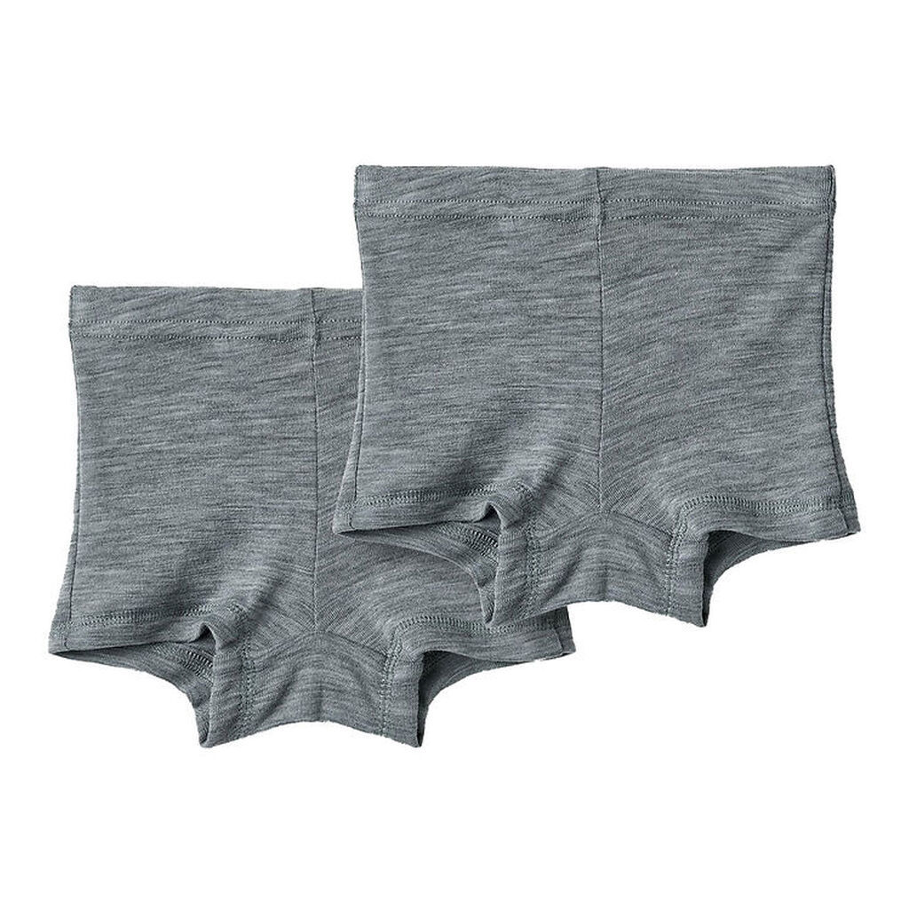 Wheat Boxershorts - 2-pak - Uld - Avalon - Melange Grey