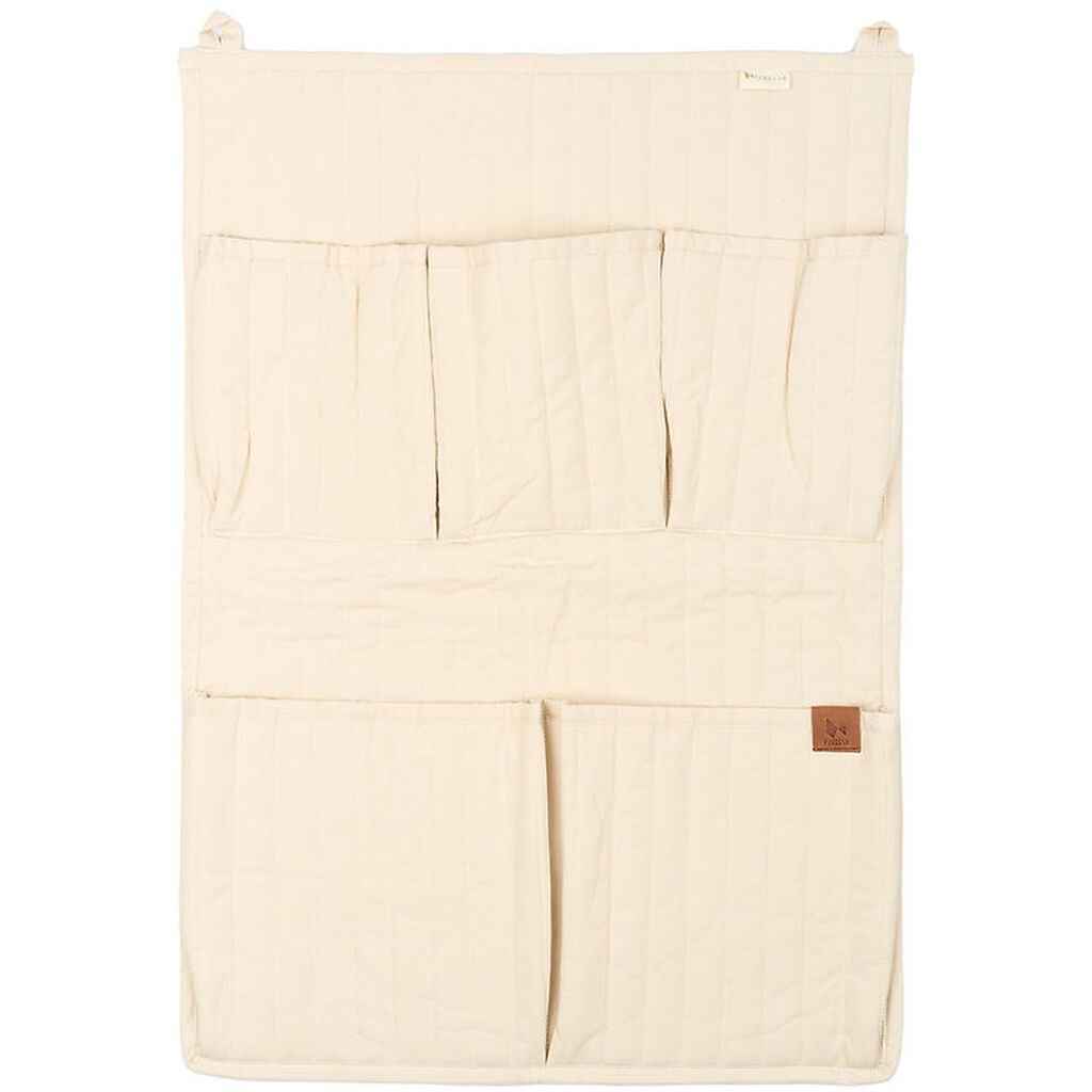 Fabelab Vægophæng m. Lommer - Quilted - 45x65 cm - Oat Milk