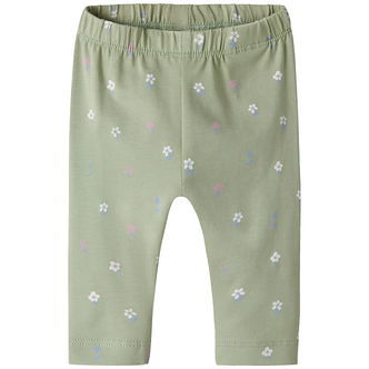Name It Leggings - NbfVuvian - Swamp/Flowers