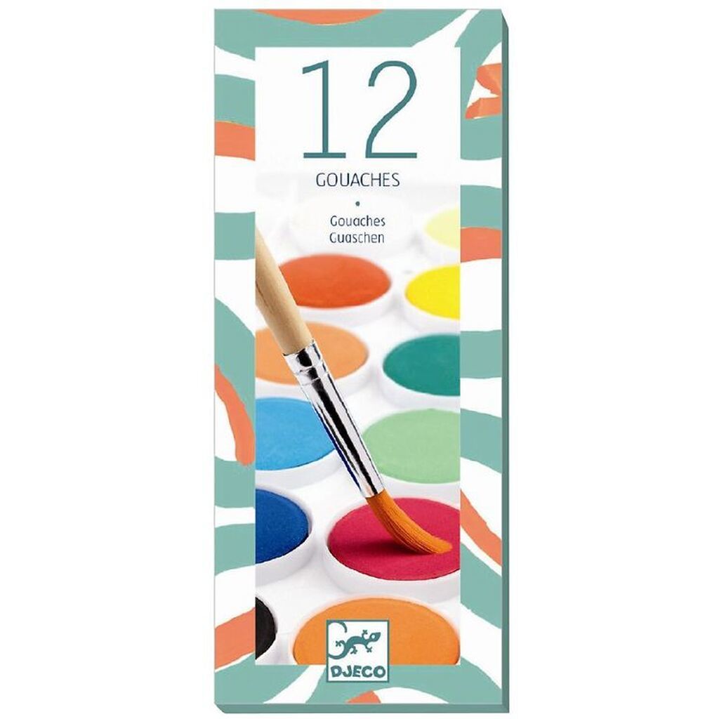 Djeco Vandfarver - 12 Farver