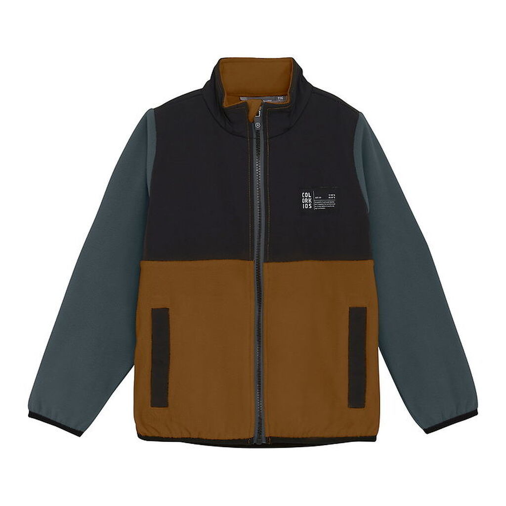 Color Kids Fleecejakke - Nuthatch