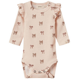 Lil' Atelier Body l/æ - Rib - NbfGavo - Silver Peony/Bow