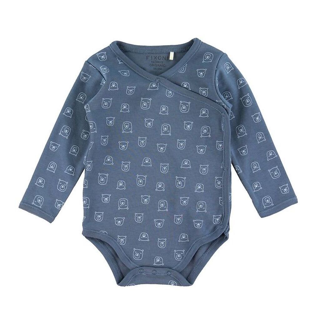 Fixoni Slå-om Body l/æ - China Blue m. Bjørne