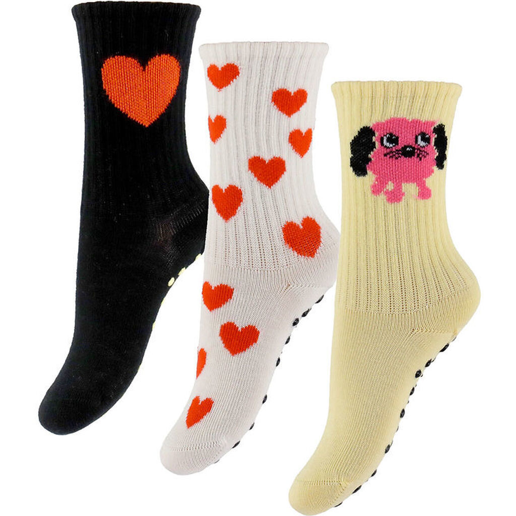 Mini Rodini Strømper - 3-pak - Doggie - Multi