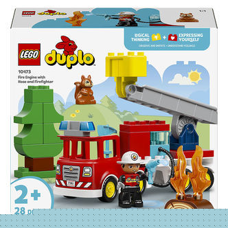 LEGOÂ® Duplo - Brandbil Med Slange Og Brandmand 10473 - 28 Dele