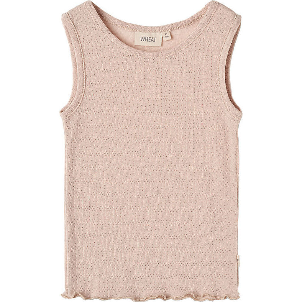 Wheat Undertrøje - Uld/Silke - Iggy - Pale Lilac m. Hulmønster