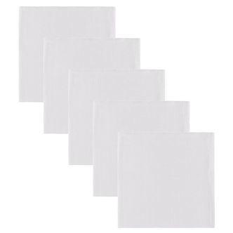 Nørgaard Madsens Stofbleer - 70x70 cm - 5 stk. - Hvid